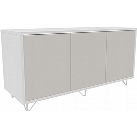 Boss Design Contract 3 Door Desk High Credenza with Wire Feet - Office Furniture