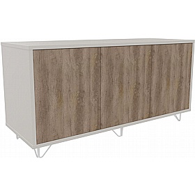 Boss Design Contract 3 Door Desk High Credenza with Wire Feet - Office Furniture