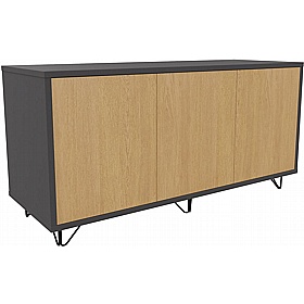 Boss Design Contract 3 Door Desk High Credenza with Wire Feet - Office Furniture