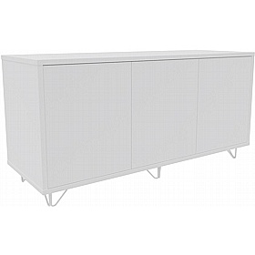 Boss Design Contract 3 Door Desk High Credenza with Wire Feet - Office Furniture