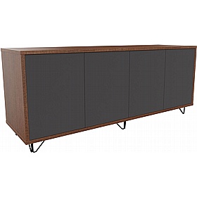 Boss Design Contract 4 Door Desk High Credenza with Wire Feet - Office Furniture