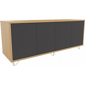 Boss Design Contract 4 Door Desk High Credenza with Wire Feet - Office Furniture