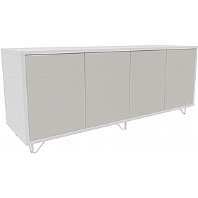 Boss Design Contract 4 Door Desk High Credenza with Wire Feet - Office Furniture