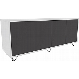 Boss Design Contract 4 Door Desk High Credenza with Wire Feet - Office Furniture