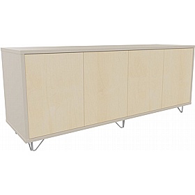 Boss Design Contract 4 Door Desk High Credenza with Wire Feet - Office Furniture
