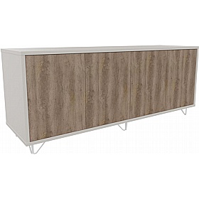 Boss Design Contract 4 Door Desk High Credenza with Wire Feet - Office Furniture