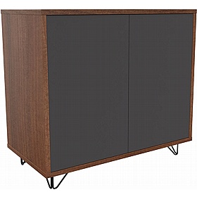 Boss Design Contract 2 Door Tall Credenza with Wire Feet - Office Furniture