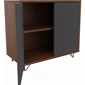 Boss Design Contract 2 Door Tall Credenza with Wire Feet - Office Furniture