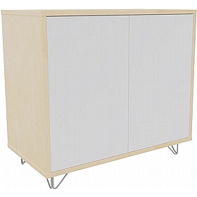 Boss Design Contract 2 Door Tall Credenza with Wire Feet - Office Furniture