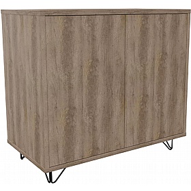 Boss Design Contract 2 Door Tall Credenza with Wire Feet - Office Furniture