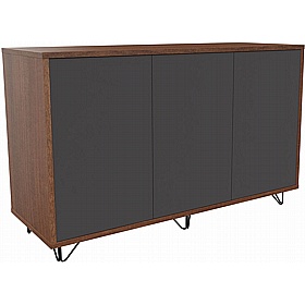 Boss Design Contract 3 Door Tall Credenza with Wire Feet - Office Furniture