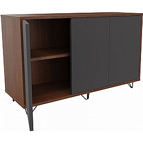 Boss Design Contract 3 Door Tall Credenza with Wire Feet - Office Furniture
