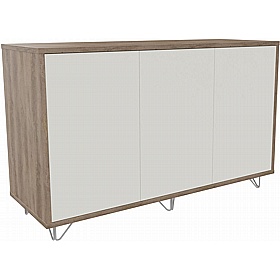 Boss Design Contract 3 Door Tall Credenza with Wire Feet - Office Furniture