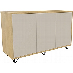 Boss Design Contract 3 Door Tall Credenza with Wire Feet - Office Furniture