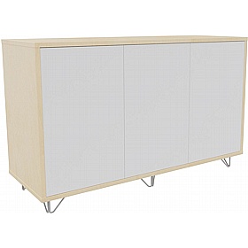Boss Design Contract 3 Door Tall Credenza with Wire Feet - Office Furniture