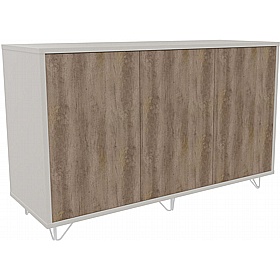 Boss Design Contract 3 Door Tall Credenza with Wire Feet - Office Furniture