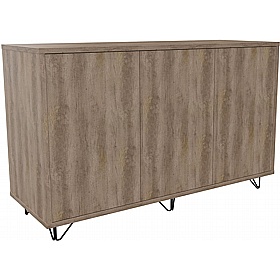 Boss Design Contract 3 Door Tall Credenza with Wire Feet - Office Furniture
