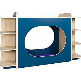 KubbyClass Library Hideaway Double Play Nook and Storage Bundle