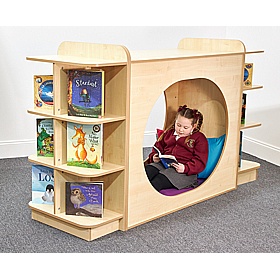 KubbyClass Library Hideaway Play Nook and Storage Bundle - Education