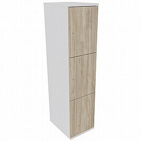 Unified Duo Wooden Office Lockers - Office Furniture