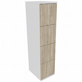 Unified Duo Wooden Office Lockers - Office Furniture