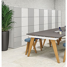 Unified Duo Wooden Office Lockers