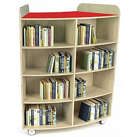 KubbyClass Mobile Junior Library Curved Bookcases Bundle - Education