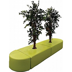 KubbyClass Library Acorn Island Rectangular Tree Seat