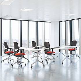 Boss Design Deploy Rectangular Conference and Training Flip Top Tables