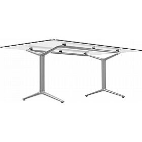 Boss Design Indi Glass Curve Meeting and Boardroom Tables - Office Furniture