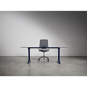Boss Design Indi Glass Curve Meeting and Boardroom Tables - Office Furniture