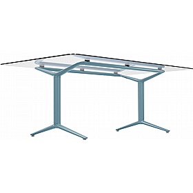 Boss Design Indi Glass Curve Meeting and Boardroom Tables - Office Furniture