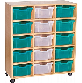 EduStore Triple Column 15 Deep Tray Storage