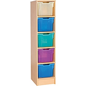 EduStore Static Single Column 5 Extra Deep Tray Storage