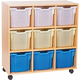 EduStore Triple Column 9 Extra Deep Tray Storage