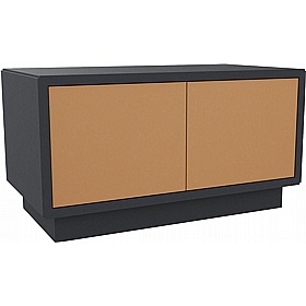 Boss Design Low Fenix Credenza with Plinth Base - Office Furniture