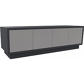 Boss Design Low Fenix Credenza with Plinth Base - Office Furniture
