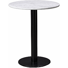 Forza Round Solid Marble Breakout and Cafe Tables - Office Furniture