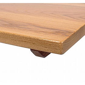 Forza Rectangular Solid Wood Single Upright Breakout and Cafe Tables - Office Furniture