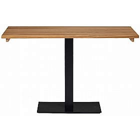 Forza Rectangular Solid Wood Single Upright Breakout and Cafe Tables - Office Furniture