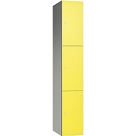 Pure Leisure Wet Area SGL Laminate Door Aluminium Lockers with Cam Lock - Lockers & Cloakroom
