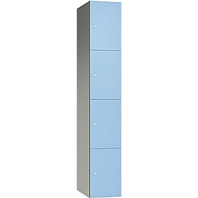 Pure Leisure Wet Area SGL Laminate Door Aluminium Lockers with Cam Lock - Lockers & Cloakroom
