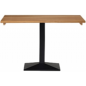 Quattro Rectangular Solid Wood Single Upright Breakout and Cafe Tables