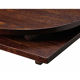 Quattro Round Solid Wood Breakout and Cafe Tables - Office Furniture