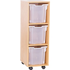 EduStore Single Column 3 Jumbo Tray Storage