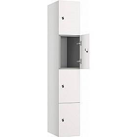 Pure Shield Antibacterial MFC Wood Effect Door Lockers with Hasp and Staple Lock - Lockers & Cloakroom