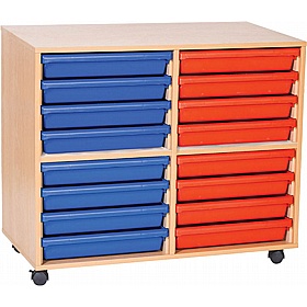 EduStore Double Column 16 A3 Tray Storage