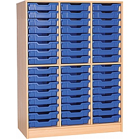 EduStore Triple Column 48 Shallow Tray Tall Storage