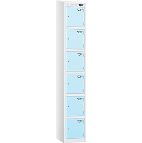 Pure Antibacterial Sloping Top Lockers with Coin Return Lock - Lockers & Cloakroom