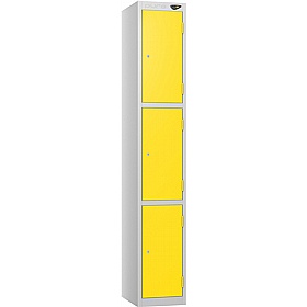 Pure Antibacterial Sloping Top Lockers with Coin Retain Lock - Lockers & Cloakroom